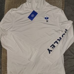 Hurley White Long Sleeve Hoodie